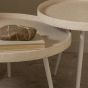 Bounds bijzettafel L 44x58 cm hout/metaal - naturel