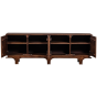 Staes dressoir 4-deurs mangohout - walnoot