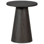 Maan salontafel mdf 50xø40 cm - donkerbruin