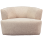 Boris fauteuil bouclé - warm zand