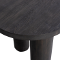 Maan organisch sidetable/bureau MDF - donkerbruin