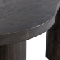 Maan organisch sidetable/bureau MDF - donkerbruin