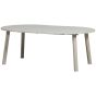 Janne uitschuifbare eettafel rond eiken - dakargrau