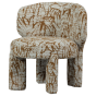 Upke fauteuil met dessin - naturel/bruin