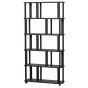 Riss boekenkast eikenhout 186x90 cm - bruin