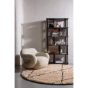 Riss boekenkast eikenhout 186x90 cm - bruin