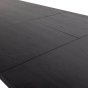 Arros eettafel uitschuifbaar 180-220x90 cm mdf - zwart