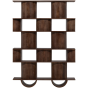 Sinne boekentkast hout 180x130 cm - walnoot