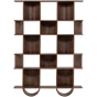 Sinne boekentkast hout 180x130 cm - walnoot