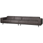 Statement xl 4-zits bank 372 cm ecoleer - donkergrijs