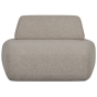 Sterck fauteuil met verplaatsbare rugleuning - naturel