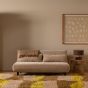 Xem 1-persoons slaapbank velvet - naturel