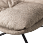 Arve draaifauteuil bedrukte stof - naturel melange