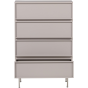 Tours ladekast 4 lades melamine/mdf - zand