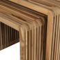 Jasmijn bijzettafel set van 2 recycled teak - naturel