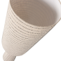 Loft vloerlamp metaal/bouclé 130xø30 cm - naturel met strepen