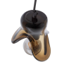 Elle hanglamp klein glas - bruin