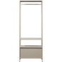 Ferris openkledingkast 70 cm metaal - zand