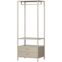 Ferris openkledingkast 70 cm metaal - zand