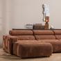 Novi chaise longue element arm links ribstof