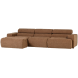 Novi chaise longue bank links bouclé