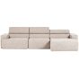 Novi chaise longue bank rechts bouclé