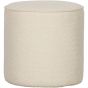 Sara poef hoog bouclé Ø46 - crème