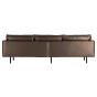 Rodeo 3-zitsbank metallic - koper bruin