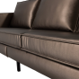 Rodeo 3-zitsbank metallic - koper bruin
