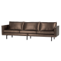 Rodeo 3-zitsbank metallic - koper bruin
