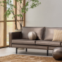 Rodeo 3-zitsbank metallic - koper bruin