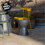 Dover kruk betonlook antraciet 45x35cm