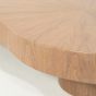 Bobbie salontafel organisch hout - lichtbruin
