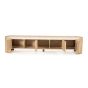 Don tv-meubel 240 cm - naturel hout/marmer