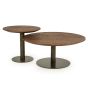 Esila salontafel ø80 cm - bruin