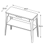 Rune sidetable - 90 cm - eikenhout - naturel