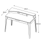 Rune bureau - 120 cm - eikenhout - naturel