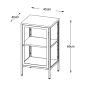 Ragnar dressoir - 45 cm - zwart