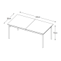 Mabel eettafel 95 x 180 cm