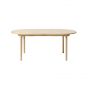 Leif eiken eettafel - 100 x 190 cm - naturel