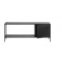 Sigurd metalen dressoir - 1 deur - 120 cm - zwart