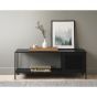Sigurd metalen dressoir - 1 deur - 120 cm - zwart