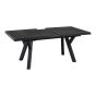 Murcia negro uitrektafel exclusive 163/203x93cm - matt antraciet