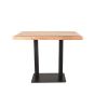 Restaurant/Bartafel 120x70x92 cm - straight edge - naturel