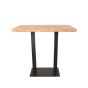 Restaurant/Bartafel 120x70x108 cm - straight edge - naturel