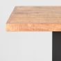 Restaurant/Bartafel 120x70x108 cm - straight edge - naturel