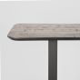 Restaurant/Bartafel 120x70x108 cm - sloppy edge - zwart