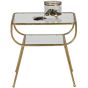Bijzettafel Amazing Metaal/glas Antique Brass