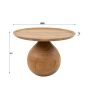 Anantoli ronde salontafel - Ø60 cm - naturel van het woonmerk Fraaai