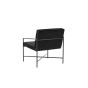Nara fauteuil - velvet - zwart